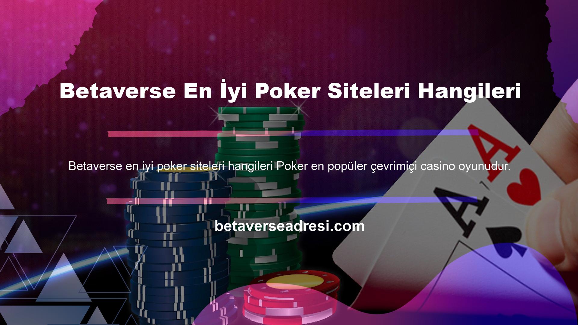 Betaverse En İyi Poker Siteleri Hangileri