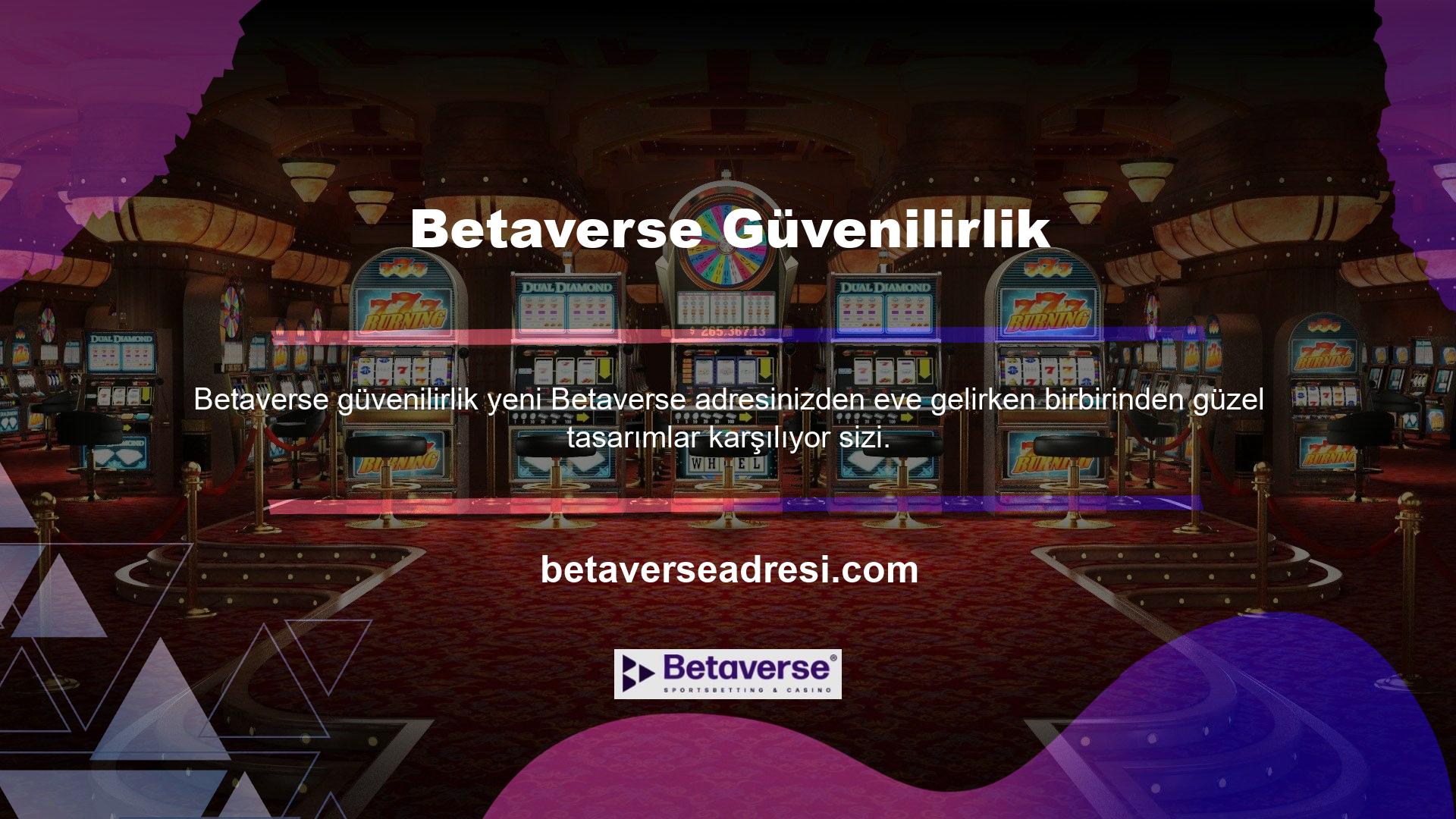 Betaverse, tema, çizgiler ve grafikler açısından kullanım kolaylığı açısından en iyi çevrimiçi casino sitelerinden biridir