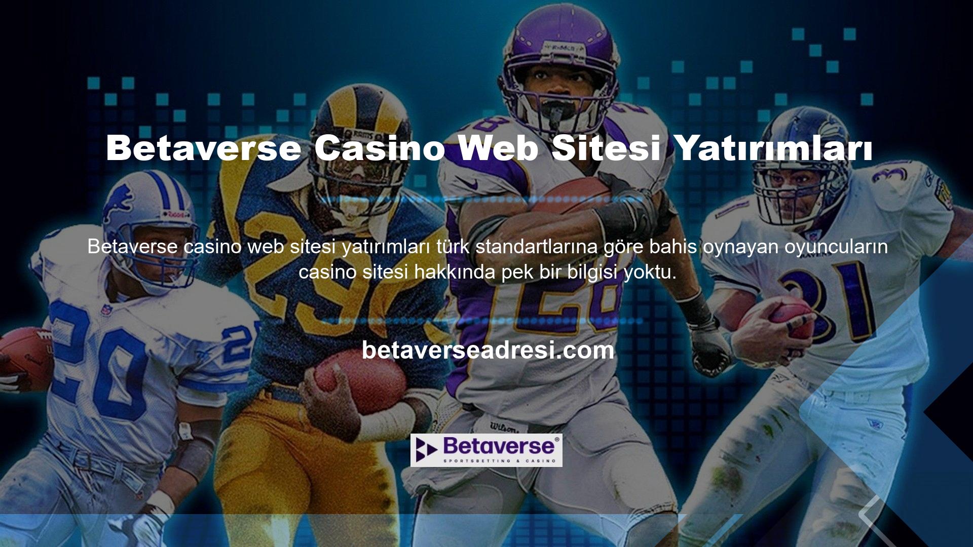 Bu arada Betaverse Harcama Casino web sitesi gibi gerçek zamanlı bahis siteleri, Türk bahisçilerin futbol ve basketbolla olan ilişkisini fark ederek böyle bir bahis platformuna olan ihtiyacı fark etti