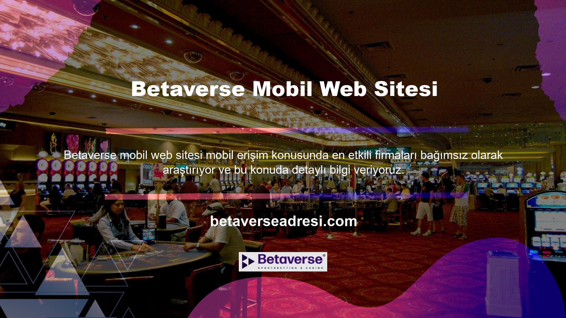 Betaverse mobil sitesini sizler için inceledik